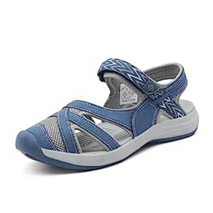 DREAM PAIRS Women's Hiking Sandals Sport Athletic Sandal Dark Blue Size 7.5 M US